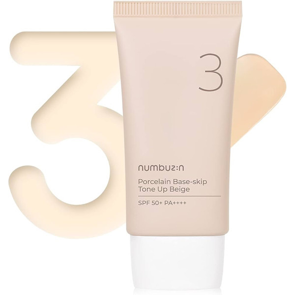 numbuz:n No.3 Porcelain Base-Skip Tone Up Beige 50ml