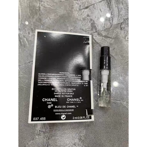 ទឹកអប់សម្រាប់តេស្តិ៍ Bleu de Chanel Paris​ 2ml 