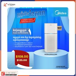 Midea Air Purifier MAP4000GBPW