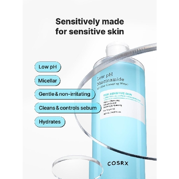 COSRX-Low pH Niacinamide Micellar Cleansing Water/Make up remover