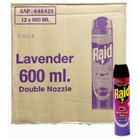 Raid Lavender 600ml - 12 Bottles 