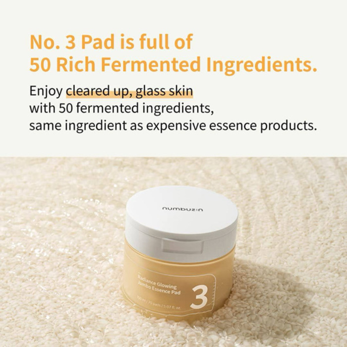 Numbuzin 3 Radiance Glowing Jumbo Essence Pad 