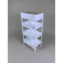 Wooden Top Wagon w/drawer 4-Tier
