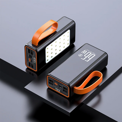 Power Bank 66W Fast Charging LED Digital Display White