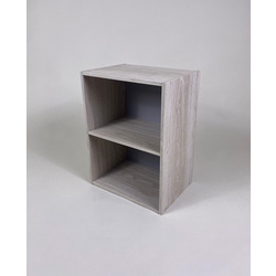 JAPANHOME 2-Tier Shelves Cabinet - Light Wood 