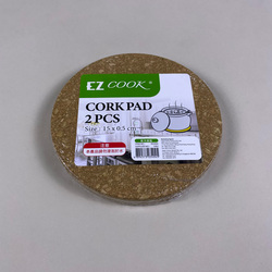 EZ COOK Cork Pad 2PCS Dia15XH0.5cm