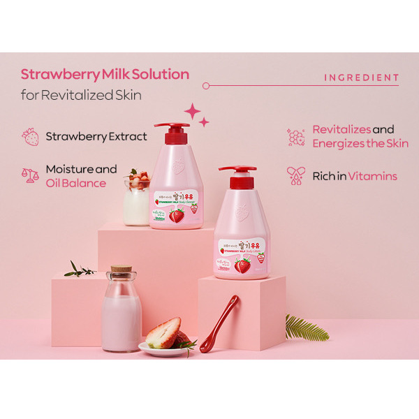Kwailnara Strawberry Milk Body Cleanser 