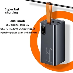 PowerBank 50,000mAh 22.5W 30$ ថែមឆ្នាំងសាក45W ១ឈុត