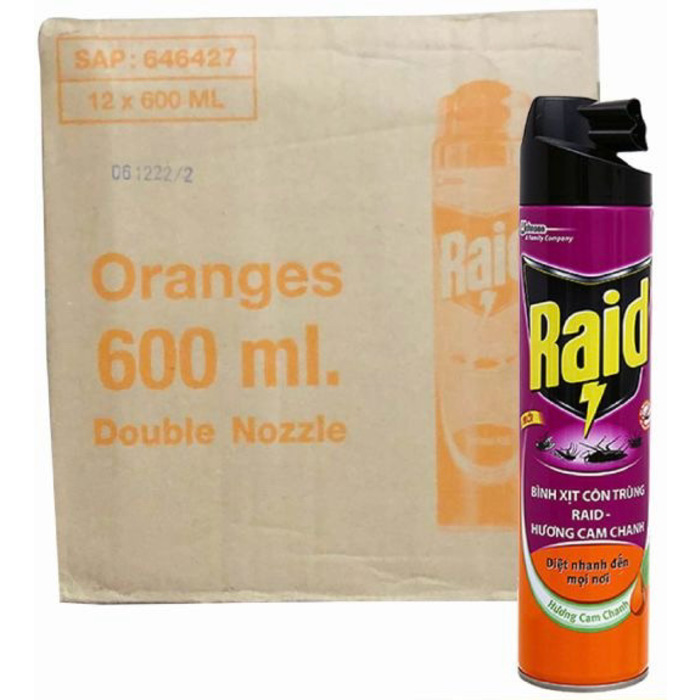 Raid Orange 600ml - 12 Bottles 