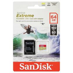 SanDisk Extreme Micro SDXC UHS-I card with Adapter 64GB