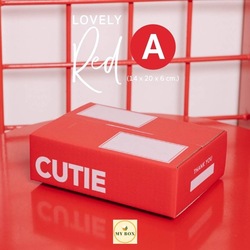 #RD003 Lovely Red Box Size A 14x20x6cm - 1 Set (20PCS) 