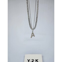 Letter A Chain Layer Necklace