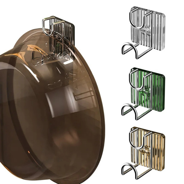 2PCS Washbasin Storage Hooks - Random Color