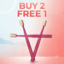 🔥Buy 2 Free 1 - Toothbrush, Assorted Colors / ច្រាសដុសធ្មេញ ពណ៏ចំរុះ - 1pcs