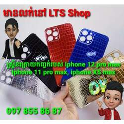 iPhone 12 Pro max Leather Backscreen Case