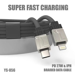 YESPLUS IPHONE BRAIDED PD 27W YS-856