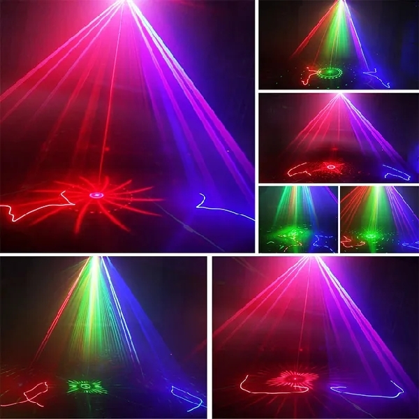 ភ្លើងឡាសែ Stage Party DJ Light Disco RGB