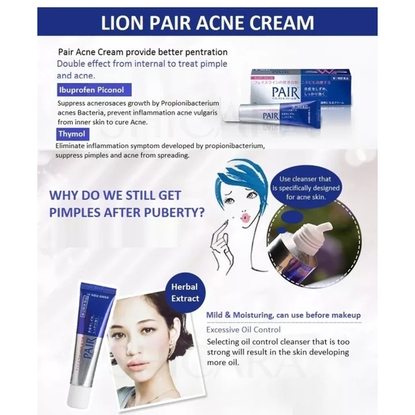 LION Pair Acne Care Cream
