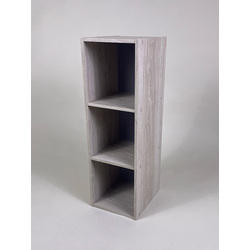 JAPANHOME 3-Tier Shelves Slim Cabinet - Light Wood 
