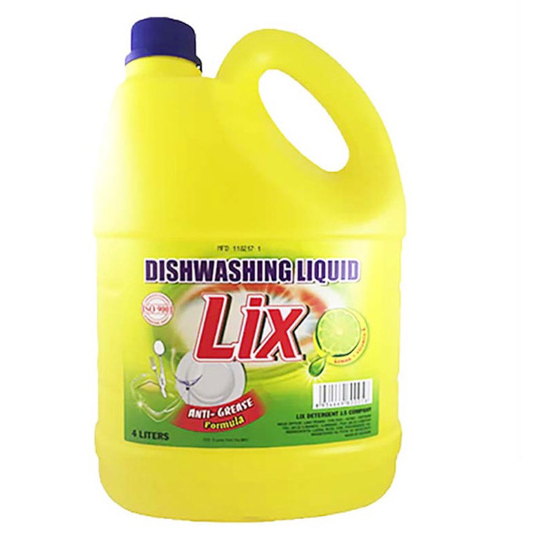 Lix Dishwashing Liquid 3800ml - 1 Bottle