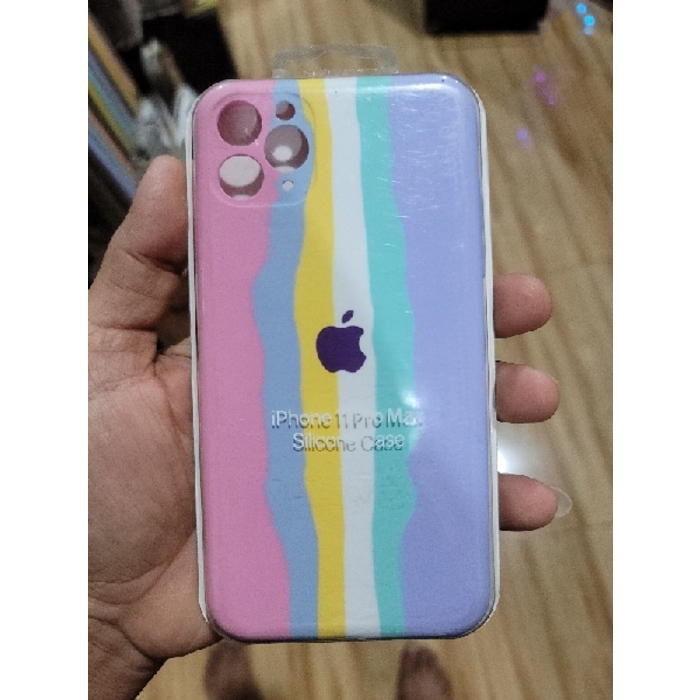 iPhone 11 Silicone Rainbow Phone Case