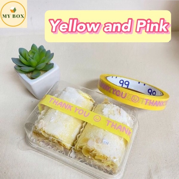 #TP16 Thank You Tape (Size Mini) Yellow 50cm - 1PC