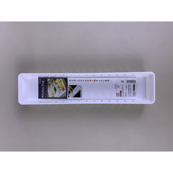 INOMATA Kitchen Drawer Organizer Slim - White