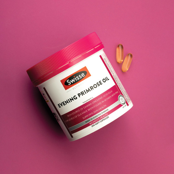 Swisse EVENING PRIMROSE OIL 200 SOFT CAPSULES. 