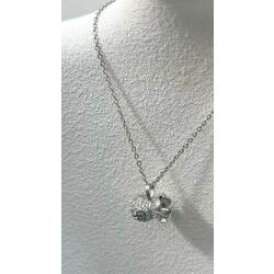 Silver Cartoon Money Bag Necklace