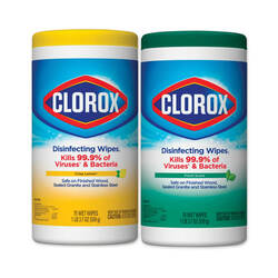CLOROX Disinfecting Wipes Kills 99.99% of Viruse and Bacteria (85 Wet Wipes)