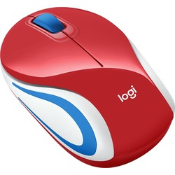 Logitech M187 Wireless Mini Mouse Red (910-005373).