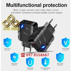 ឆ្នាំងសាក Quick Charge 3.0 មានក្បាលសាក 2
