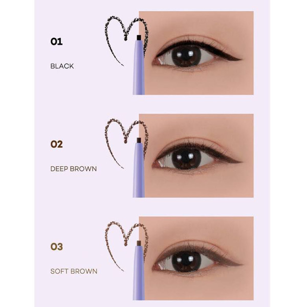 Peach c slim waterproof fixxyliner 01 black 