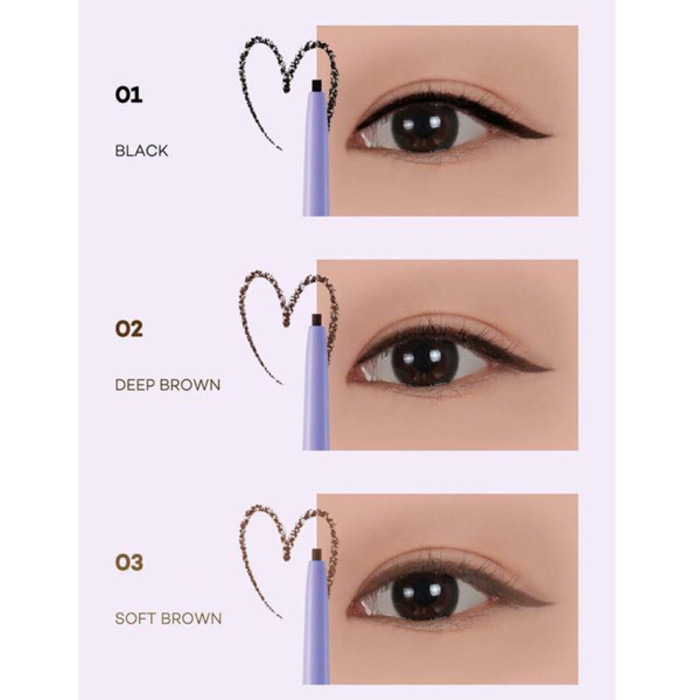 Peach c slim waterproof fixxyliner 01 black 