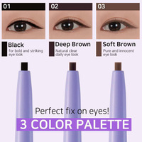 Peach c slim waterproof fixxyliner 01 black 