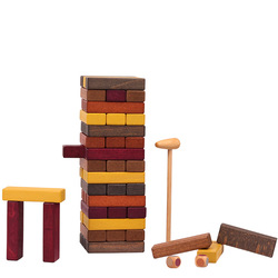 Wooden Jenga for Kids Brown Color