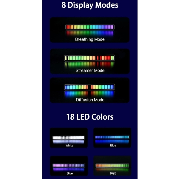 ភ្លើង LED ញាក់តាមបទភ្លេង