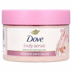 Dove Body Scrub Himalayan Salt & Rose Oil  298g