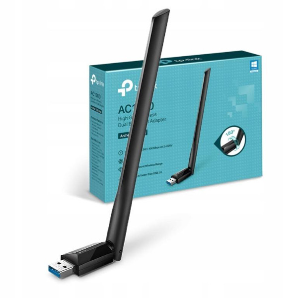 TP-Link AC1300 High Gain Wireless Dual Band USB Adapter Acrcher T3U Plus