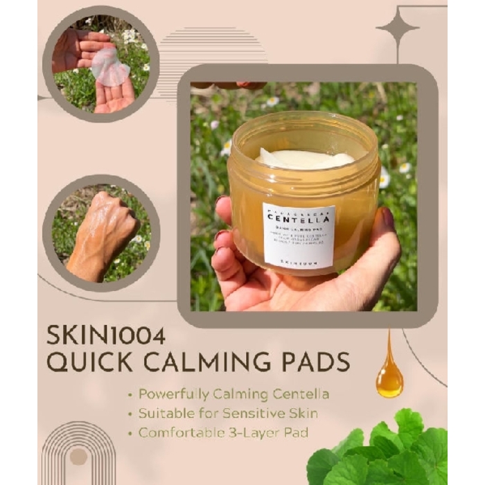 Skin 1004 Madagascar Centella Quick Calming Pad/សំឡីជូតមុខ