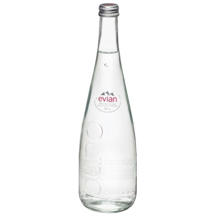 Evian Glass Natural Mineral Water-750ml