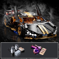 Lego ឡាន មានតេឡេបញ្ជា Drift Sports Car Model Assembled Building Blocks Toys 095A