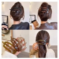 Hair Clip/ដង្គៀបសក់- Brown color