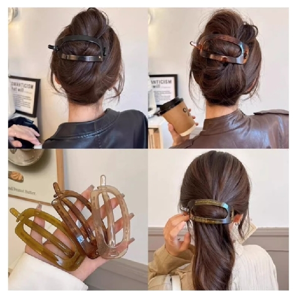 Hair Clip/ដង្គៀបសក់- Brown color