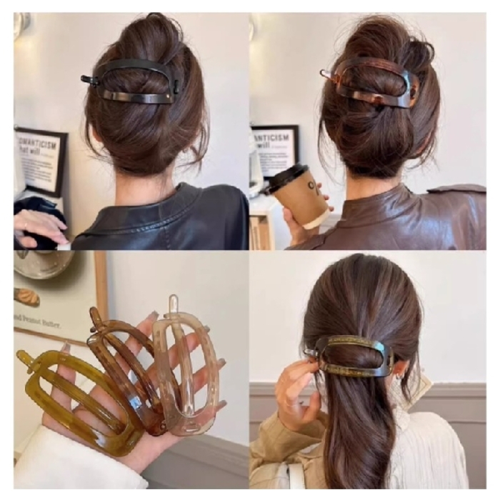 Hair Clip/ដង្គៀបសក់- Brown color