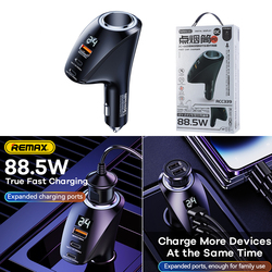 Power Car Charger cigarette 1port PD/QC Remax RCC339 9947