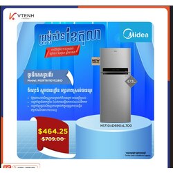Midea Refrigerator MDRT611EVD28ID