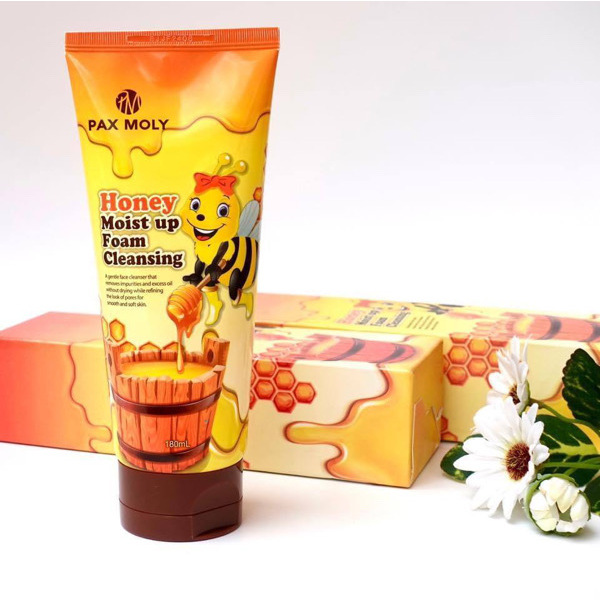 Pax Moly Honey Moist Up Foam Cleansing 180ml - 1 Tube