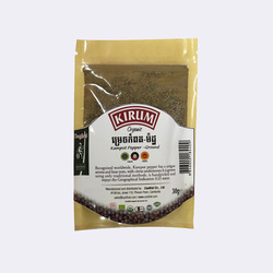 Organic Kirum KP Black Pepper Ground Zipper 100g