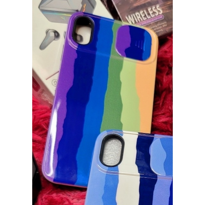 iPhone XS Max 2 Layers Rainbow Case